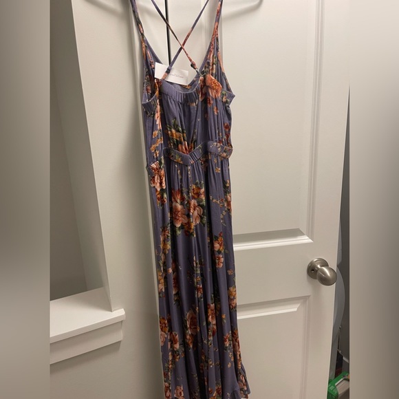 American Eagle Floral Lavender Jumpsuit XS NWT - Picture 2 of 4